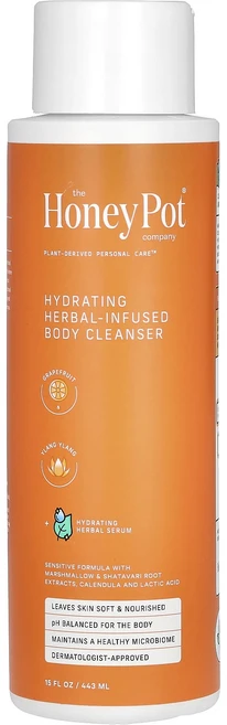 The Honey Pot Company 수분 공급 허브 함유 바디 클렌저 자몽 & 일랑일랑 443ml(15fl oz), TheHoneyPotCompany수분공급허브함유바디클렌, 1개, 443ml - 쿠팡