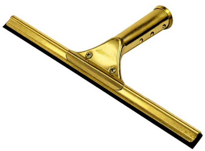 에또르 골든 스퀴지 유리 물기제거 청소 도구 황동 스퀴즈, 16인치 40cm, 1개