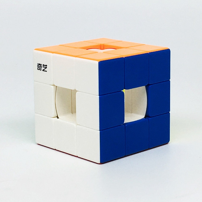 3X3 치이 보이드 큐브 33 QiYi Racing Void Cube 퍼즐 특수큐브 333, 1개, 혼합색상