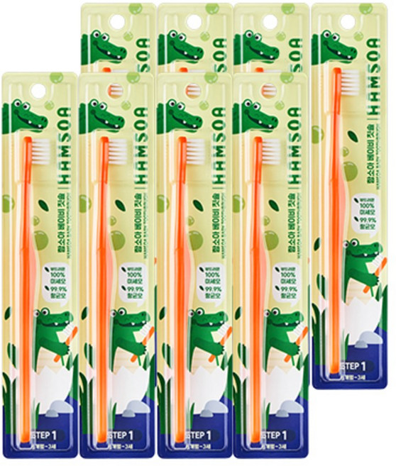 함소아 미세모 베이비칫솔 스텝1단계, 8개