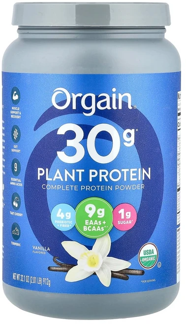 올게인 스포츠 프로틴 파우더 식물성 바닐라 912g(2.01lb), 1개, 912g - 쿠팡