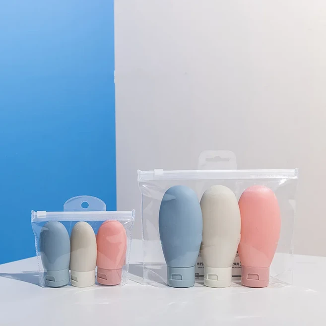 3Pcs 30/60/100ml 휴대용 리필 병 미니 짜기 튜브 빈 소프트 크림 로션 컨테이너 여행 샴푸, 07 3pcs 100ml