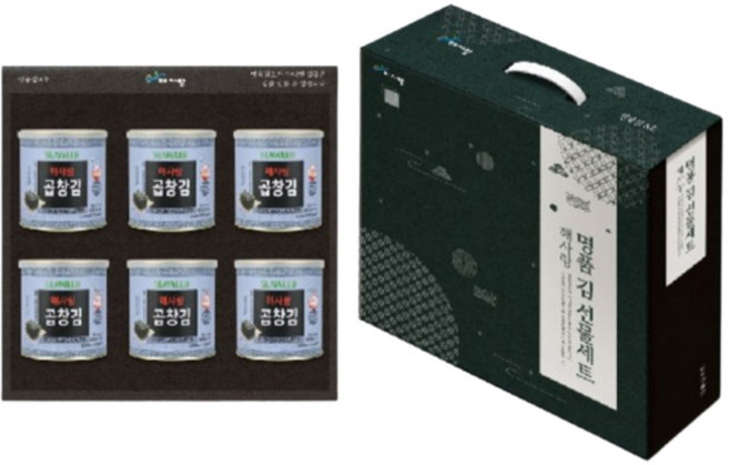 해사랑 명품김 곱창김 선물세트 캔김 설 추석 명절선물세트, 1개