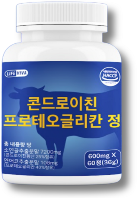 라이프비바 척추 협착 허리재건 콘드로이친 프로테오글리칸 식약처, 1개