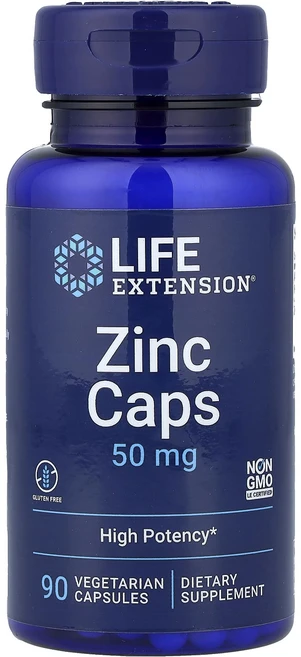 Life Extension 아연 캡슐 고효능 50mg 베지 캡슐 90정, LifeExtension아연캡슐고효능50mg베지캡슐90, 1개 - 쿠팡