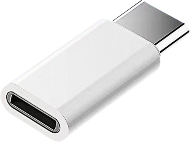 貼膜達人 Lightning轉Type-C充電傳輸轉接頭 輕巧便攜 即插即用 解決充電規格煩惱, 白色, 1個, 2cm