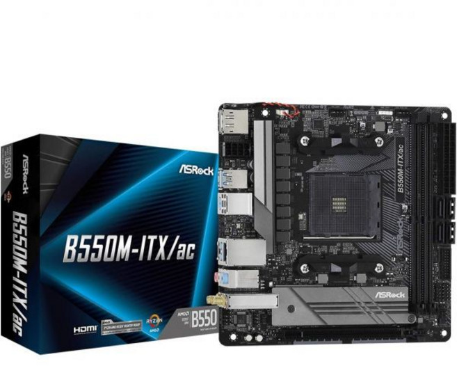 ASRock B550M-ITXAC 3세대 AMD AM4 Ryzen™ 미래 프로세서 메인보드 미니 ITX 지원, Motherboard