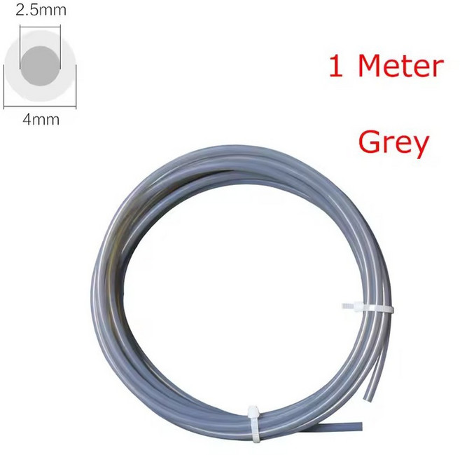 미니 3D 프린터 파이프 1 75mm Bambu 튜브 4m 흰색 회색 AMS LITE 2 5mm 4mm 멘트 부품, 1m G y, 1개