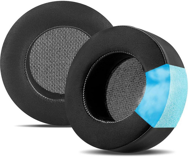 GVOEARS Corsair Virtuoso RGB 무선 SE XT 게이밍 헤드셋용 이어 패드 내구성 있는 가죽 두꺼운 폼이 업그레이드된 교체용 이어패드 쿠션, 쿨링 젤