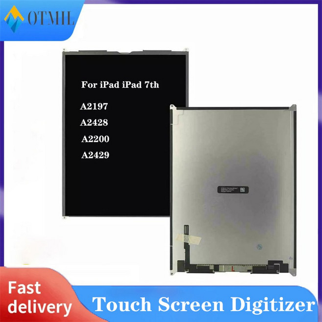 LCD GEN 디지 A2197 어셈블리 A2198 A2270 교체 스크린 디스플레이 터치 7TH A2232 패널 A2429 10 2019, 한개옵션1, 01 For iPad7