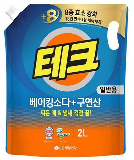 테크 베이킹소다+구연산 일반용, 12개, 2L