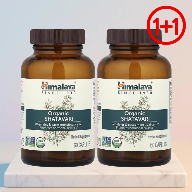 히말라야 샤타바리 아유르베다 허브 60정 2개 - 쿠팡