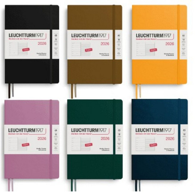 로이텀 2026 다이어리 위클리&노트, 1개, BLACK