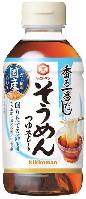 Kikkoman 킷코만 향기로운 이치방 다시 소면 쯔유 300ml 12개입, 1L