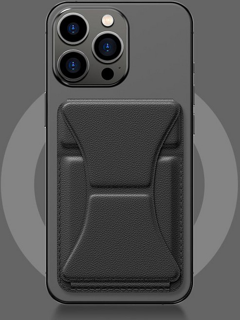 YERIGA 맥세이프카드지갑 지갑 휴대폰 홀더 카드지갑 케이스, 그레이, 1개