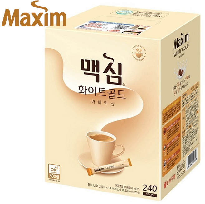 동서 맥심 화이트골드 커피믹스, 11.7g, 240개입, 1개