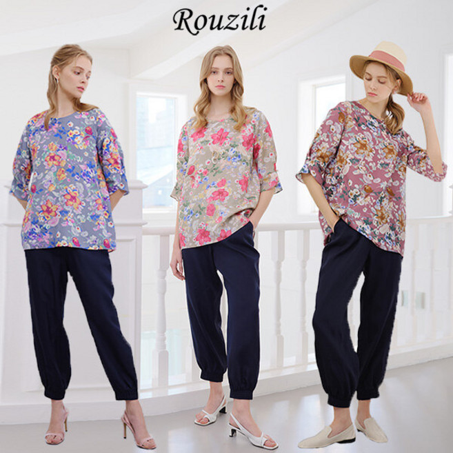 마르조 로질리 엘르 풍기인견 블라우스