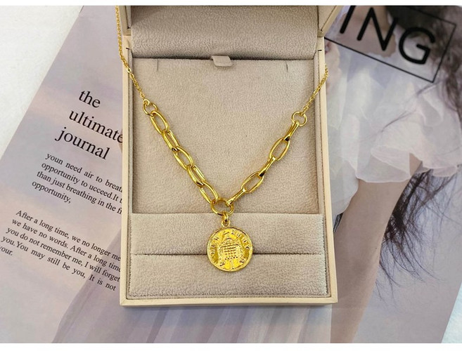 24k 순금 클립코인 언발 목걸이 5돈 18.75g