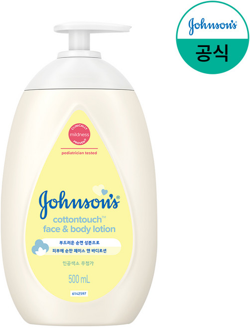 존슨즈베이비 코튼터치 페이스 앤 바디 로션, 1개, 500ml
