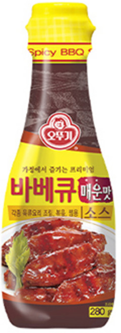 오뚜기 바베큐소스 매운맛, 280g, 1개