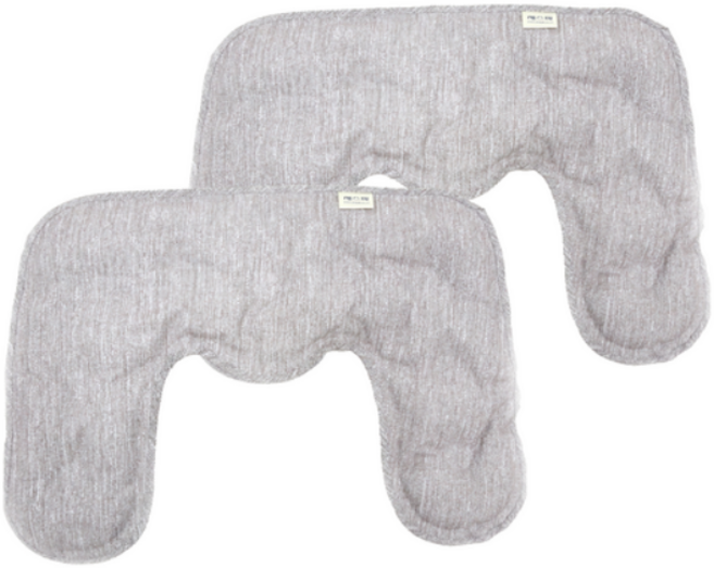 제스파 데일리 힐링 찜질팩 목어깨형 그레이, 2개, 그레이콤비