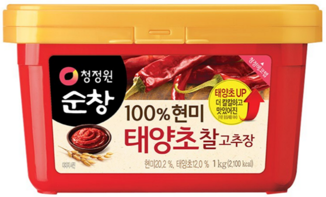 순창 태양초 찰 고추장 청정원 대상 1KG, 1개