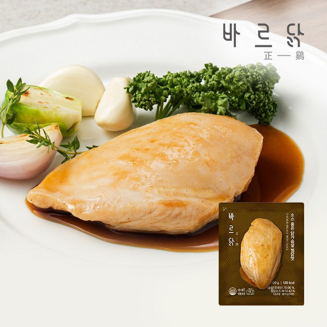 바르닭 소스품은 닭가슴살 찜닭맛, 21개, 100g