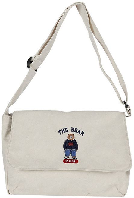 라이크미 곰돌이 캔버스 크로스 숄더백 가방