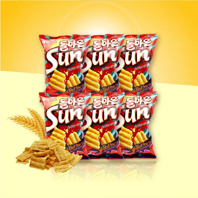 오리온 썬 태양의 맛 핫스파이시, 135g, 6개