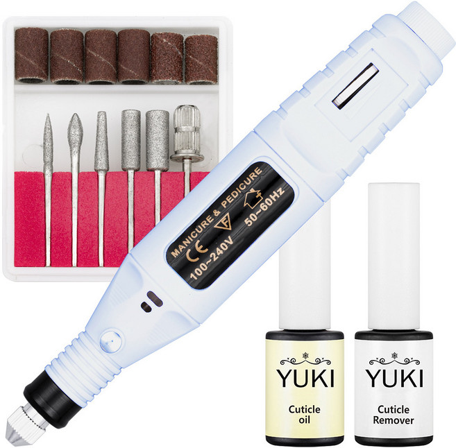 유키 셀프케어 네일드릴세트, 1세트