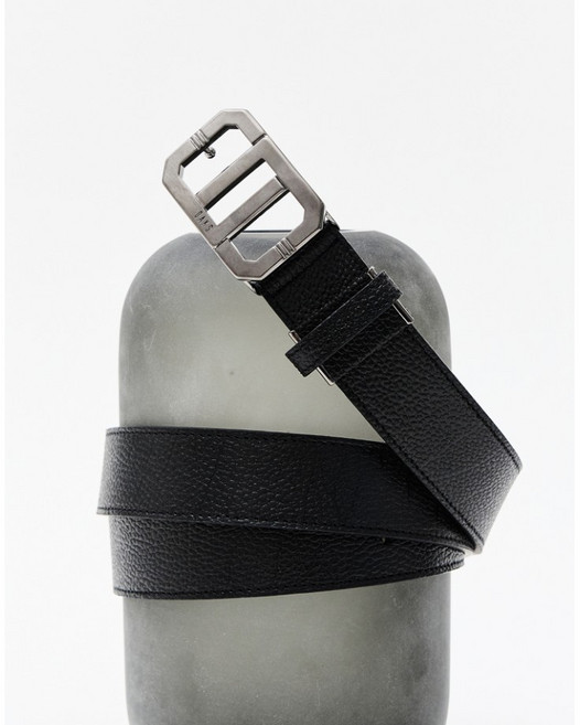 닥스 블랙 DD로고 소가죽 벨트 YMWBBE5E601BK