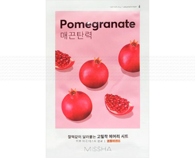 미샤 에어리 밀착 시트 마스크 석류, 1개입, 40개