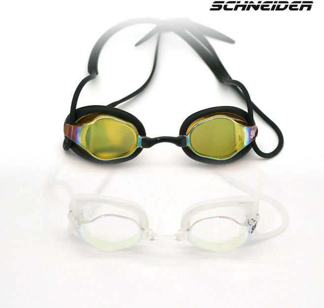 슈나이더 커브드 레이싱핏 선수용 미러 수경 SNP-XC03K, 블랙, 블랙_SNP-XC03K