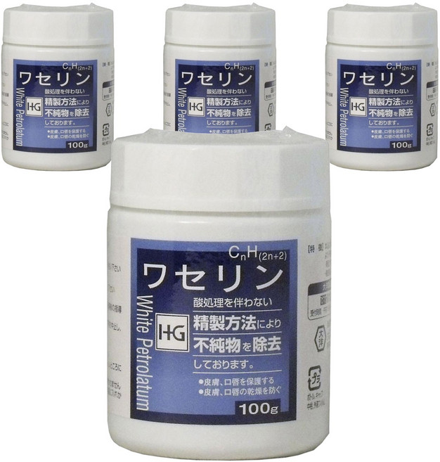 Taiyo Pharmaceutical Co. Ltd 바셀린 HG, 4개, 100g