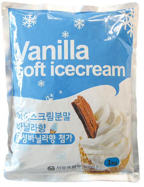 서강 아이스크림 바닐라향 분말 1kg 1개 소프트 파우더