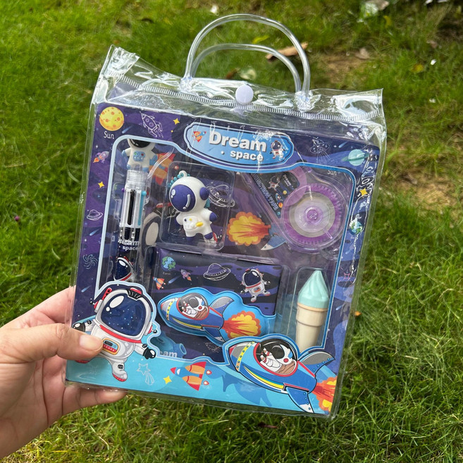 선물용 간편 문구세트 미니다이어리 세트, 1개, 우주인