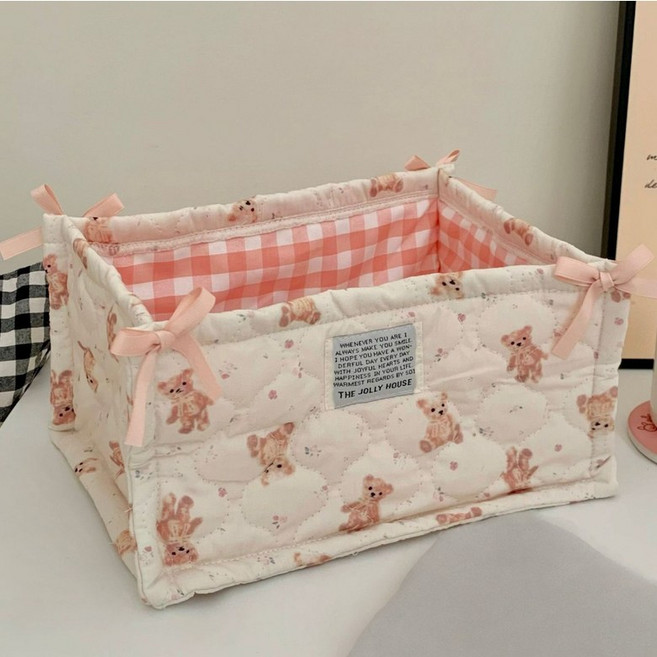 라워스 다용도 퀄팅 기저귀 바구니, 1개, 대형