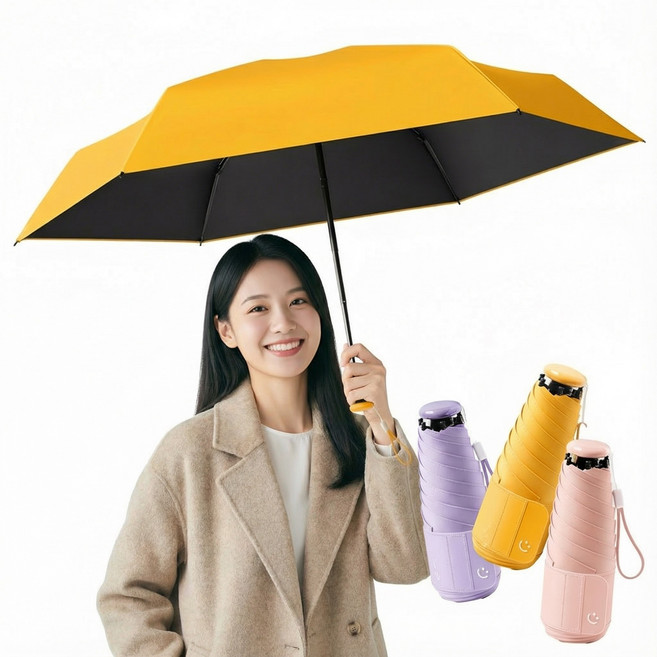 DX 튼튼한 초경량 양우산 암막 자외선 차단 미니 우산