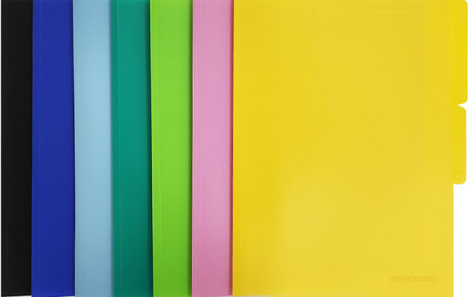 오피스존 PP 화스너 시험지 책철 화일 낱장 A4 A3, 선택/연두