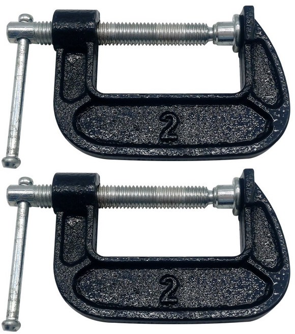 C형 클램프 2인치 G형 목공용, 2개