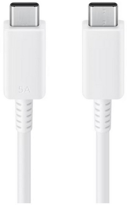 삼성 CtoC 케이블 5A 100W 갤럭시북 EP-TB010 충전기전용, 1개, 화이트, 1.8m