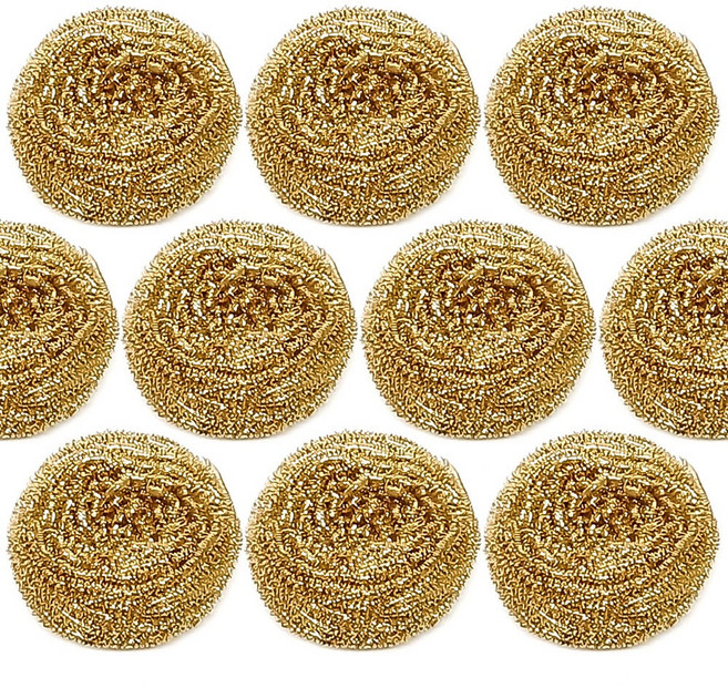 토탈하우스 아이린 황동수세미 35g 찌든때 세척 기름때 탄화물 제거 황동 수세미 항균수세미 동수세미 1625, 1세트, 10개