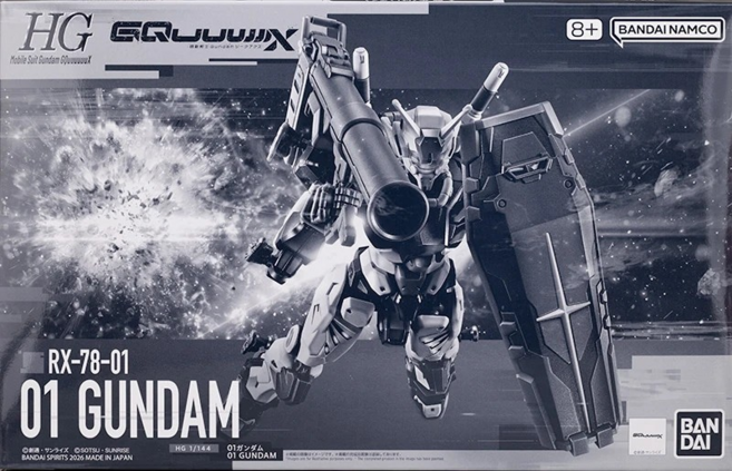 HG 1/144 RX-78-01 01 GUNDAM 鋼彈模型, 1個