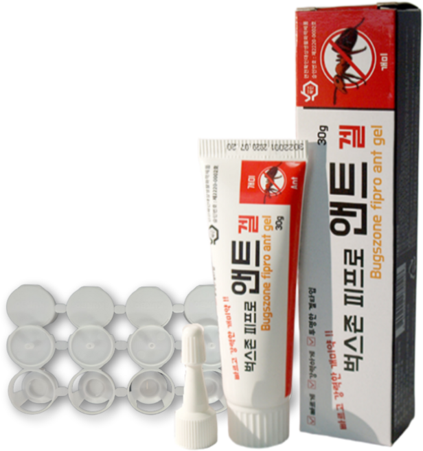 피프로닐 겔타입 개미약 먹이캡10개 연쇄살충 애집개미 유령개미 검은개미 개미퇴치 강력한 개미살충제, 30g, 1개