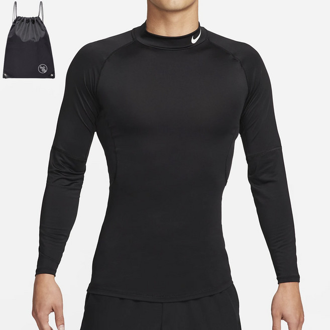 나이키 프로 남성 DRI-FIT 피트니스 모크넥 긴팔탑 헬스 상의 (PGN짐쌕가방 지급)