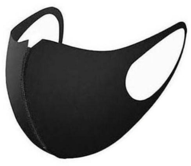 데코마당 국산 쿨 연예인 패션 빨아쓰는 마스크 블랙 M(1매), 1개, 1매, 블랙 M