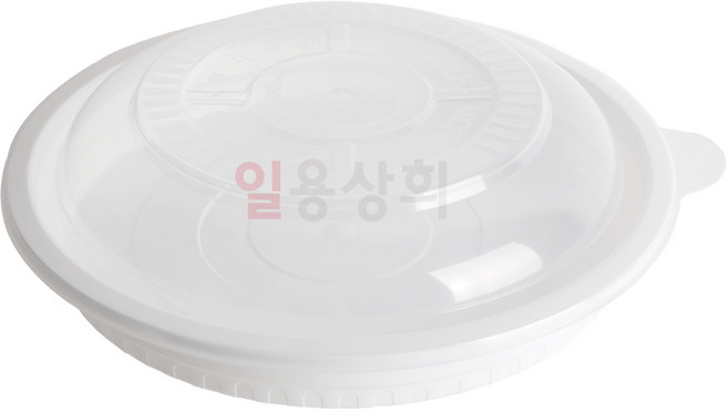 [일용상회]원형 찜용기 BW 300파이 소 2500ml 100세트 백색, 100개, 1세트