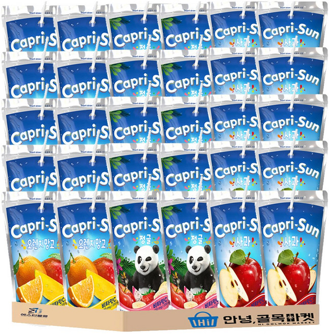 카프리썬 3종 오렌지망고 10개 사과 10개 정글 10개 총 30개, 200ml