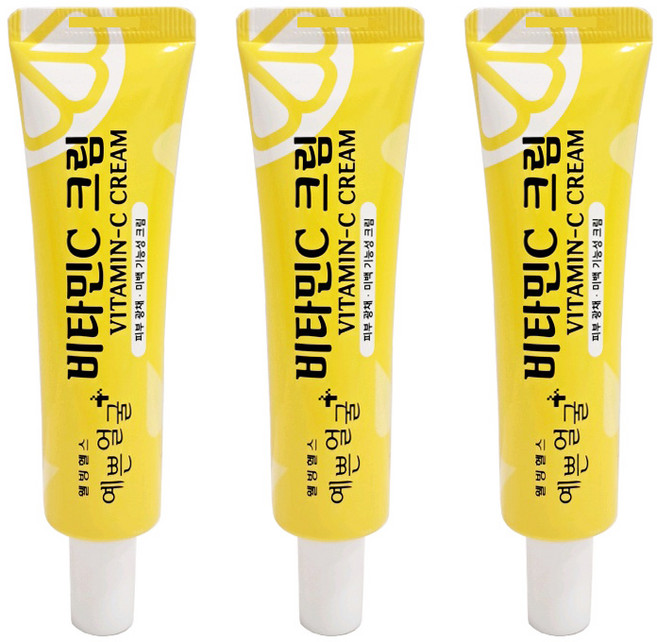 웰빙헬스 예쁜얼굴 비타민C 크림, 25g, 3개