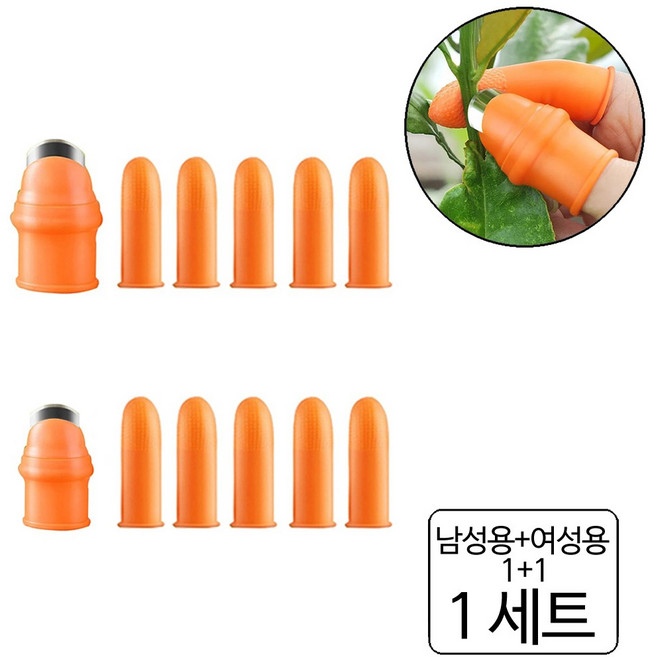 애니원픽 다용도 만능 엄지칼 손가락칼 골무, 남성용+여성용, 1세트